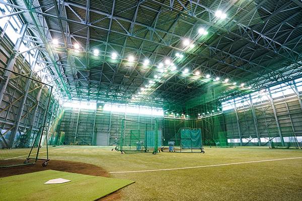 練習場は七ヶ浜町営野球場と東北楽天ゴールデンイーグルス室内練習場