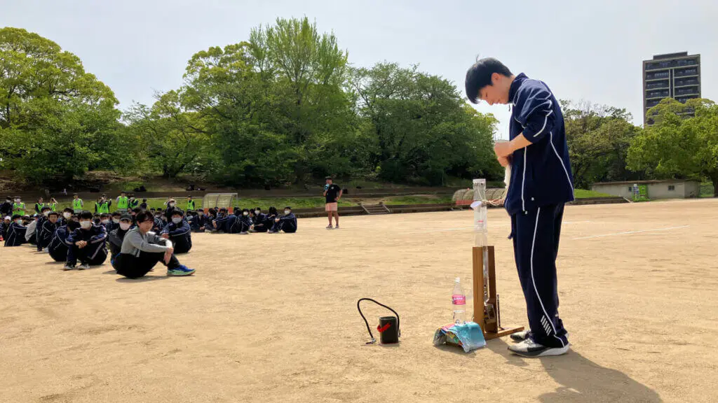 ペットボトルロケット発射