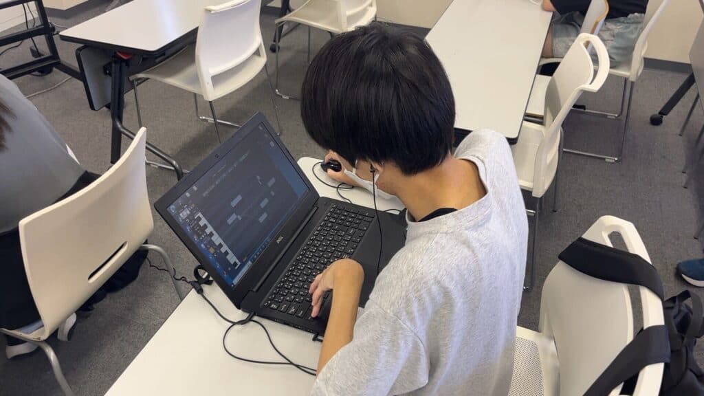 スマートさいたまで行っているサウンドクリエイトという授業です。9月20日の学校説明会で体験授業を行います！
