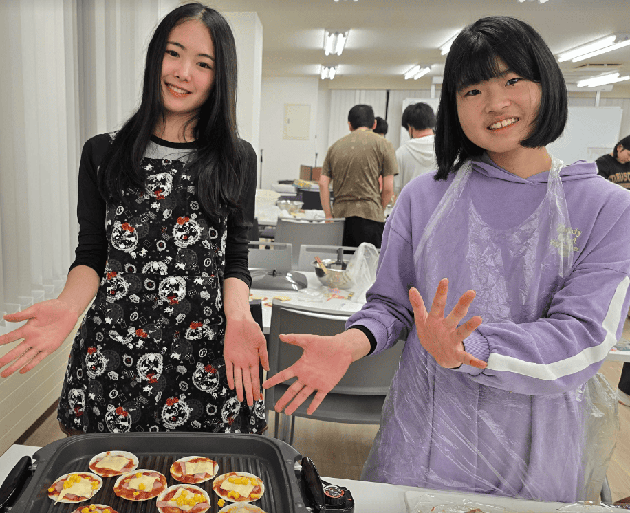 餃子を使ったピザ完成