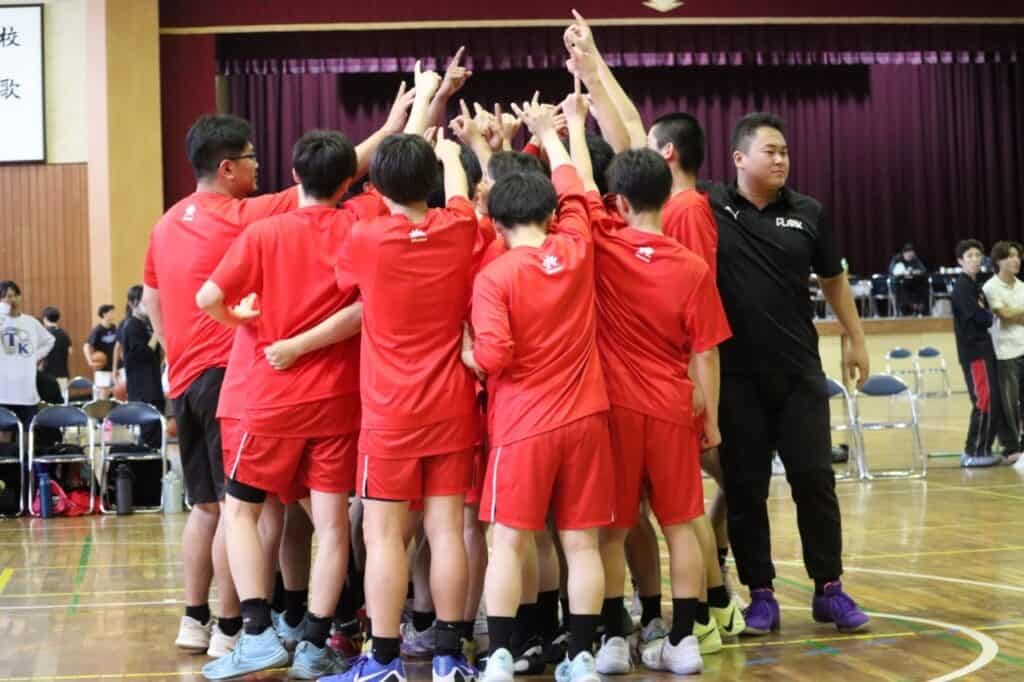 試合に勝った時の写真