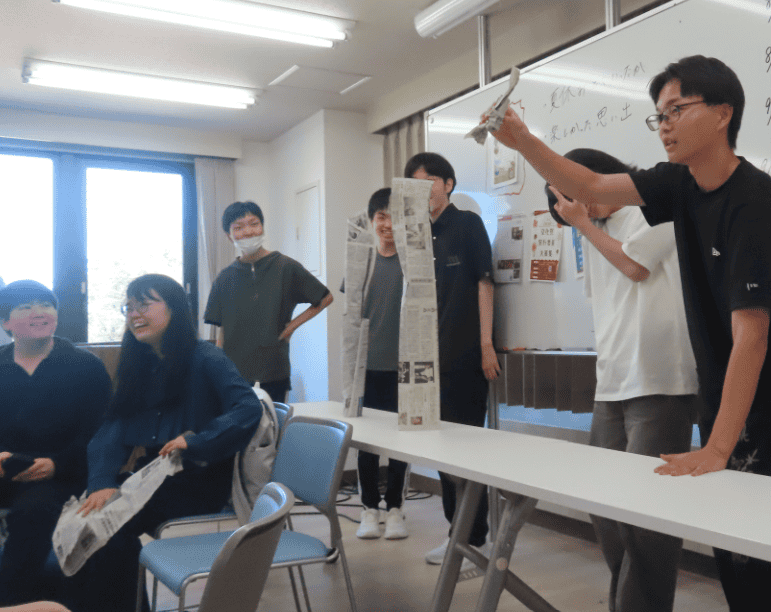 グループワーク　ペーパータワー　発表